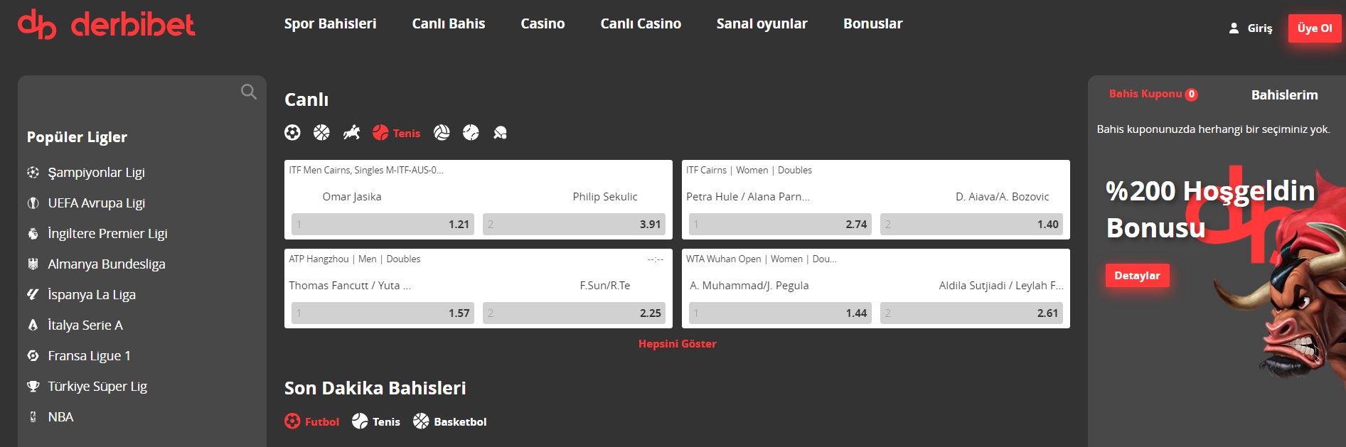 Derbibet Spor Bahisleri